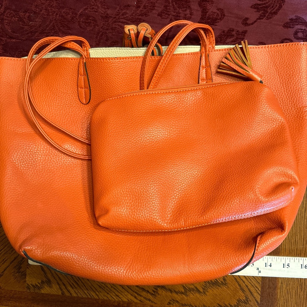 Street Level tote and matching clutch